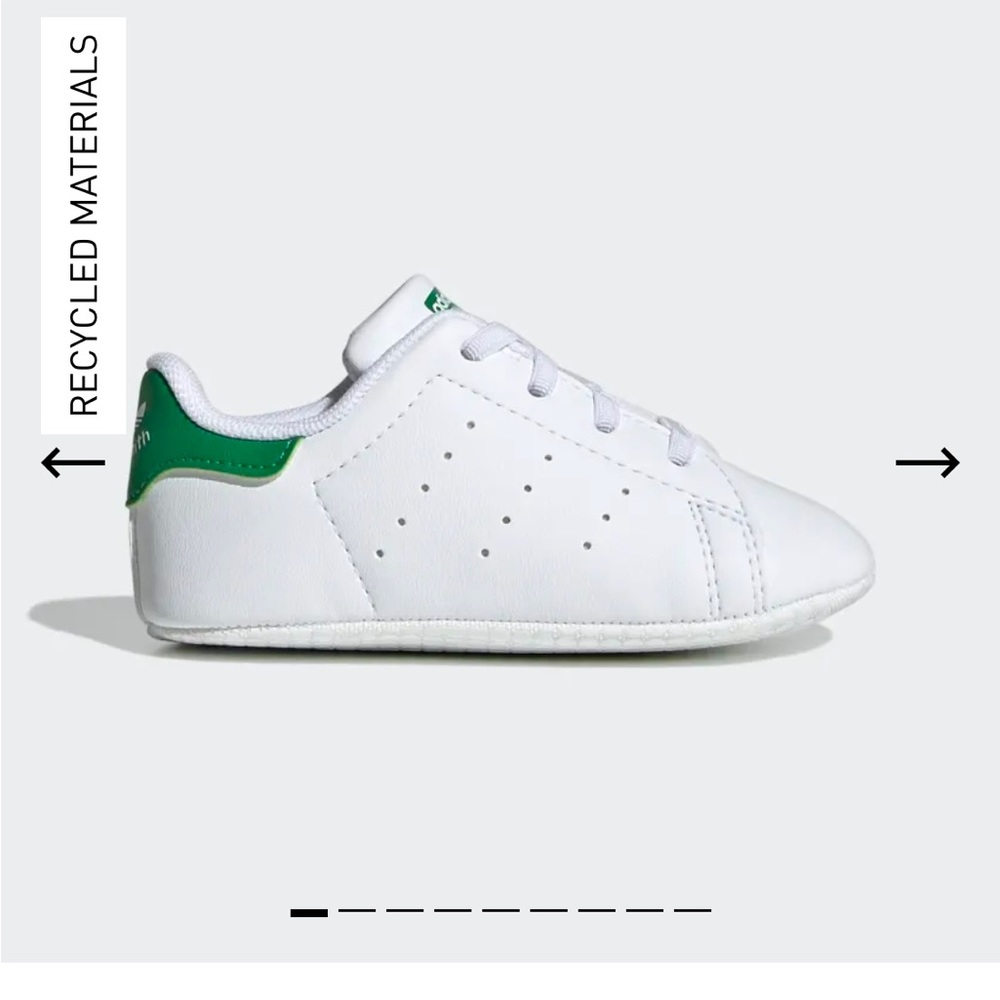 Adidas Stan smith crib shoe EUC - Infant 1